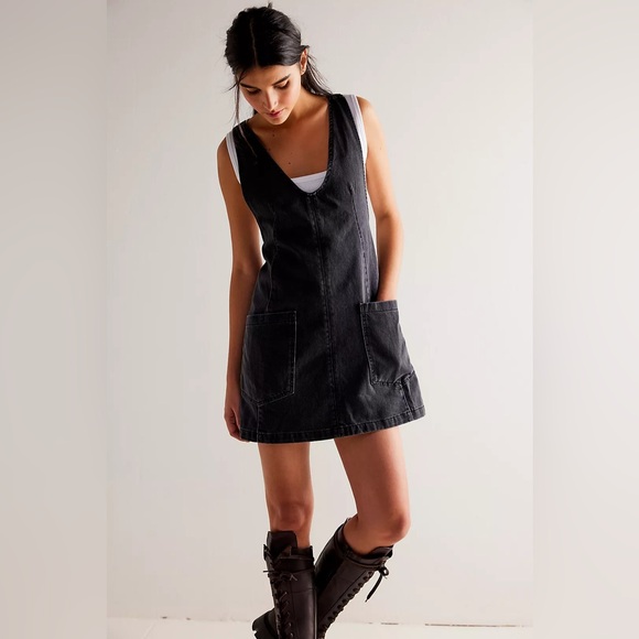 We The Free Dresses & Skirts - We The Free Black Denim Dress